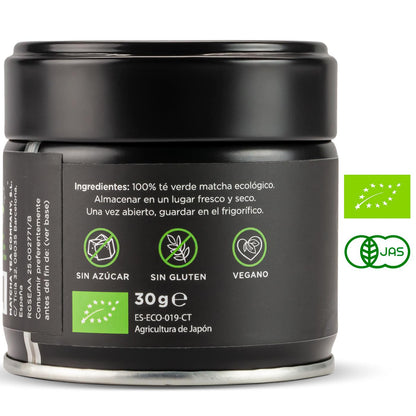 Chá Matcha Cerimonial Premium 100% biológico Matcha &amp; CO 30 g