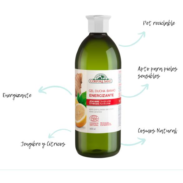 Gel de Banho Energizante Corpore 600 ml