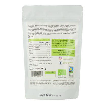Bolachas de Manteiga de Cacau Biológica 250g, Salud Viva