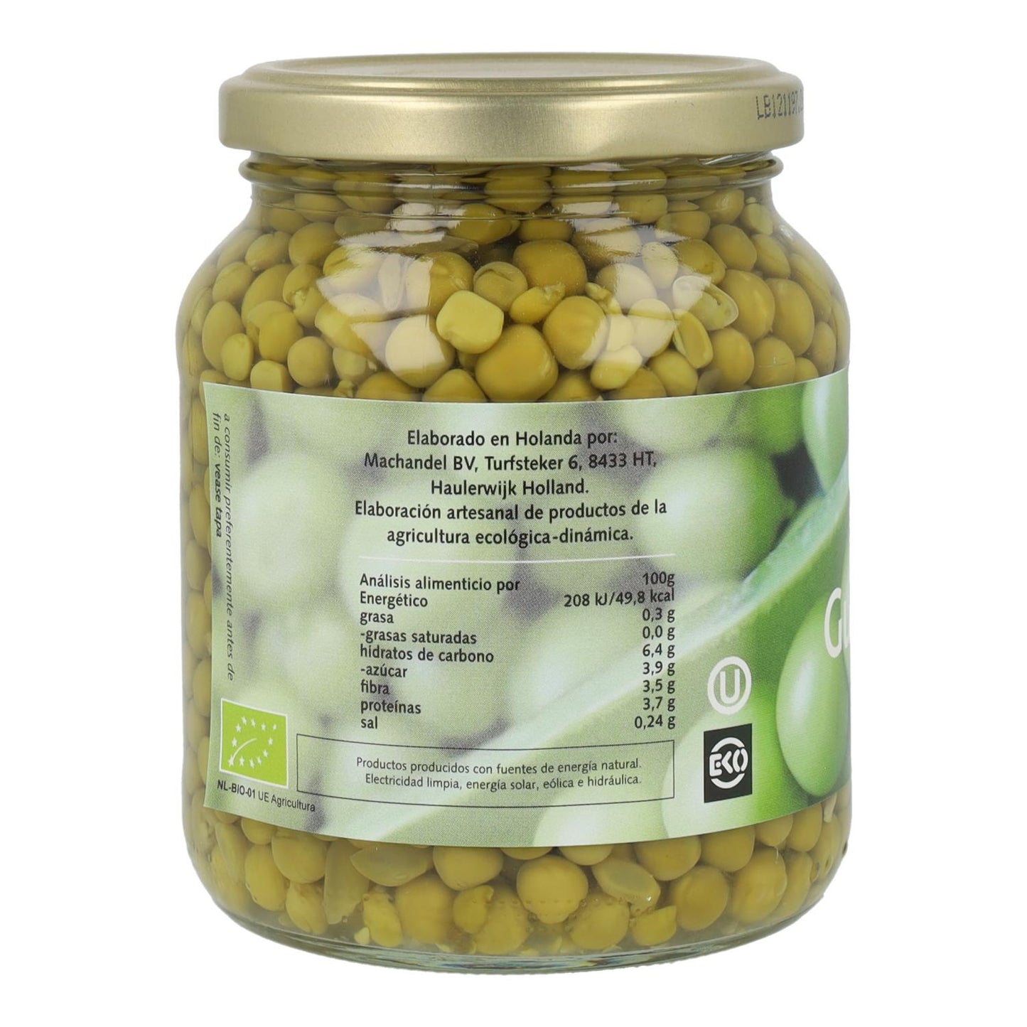 Ervilhas orgânicas Machandel, 330g