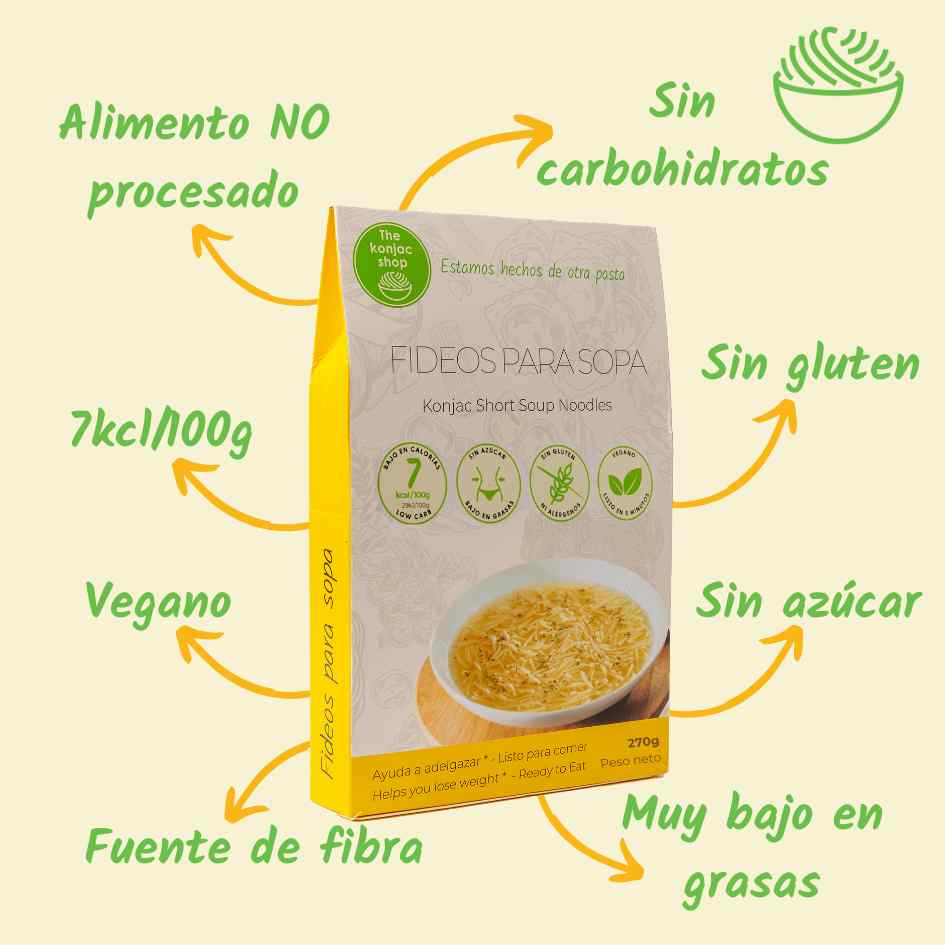 Massa para sopa Konjac Shop 270gr