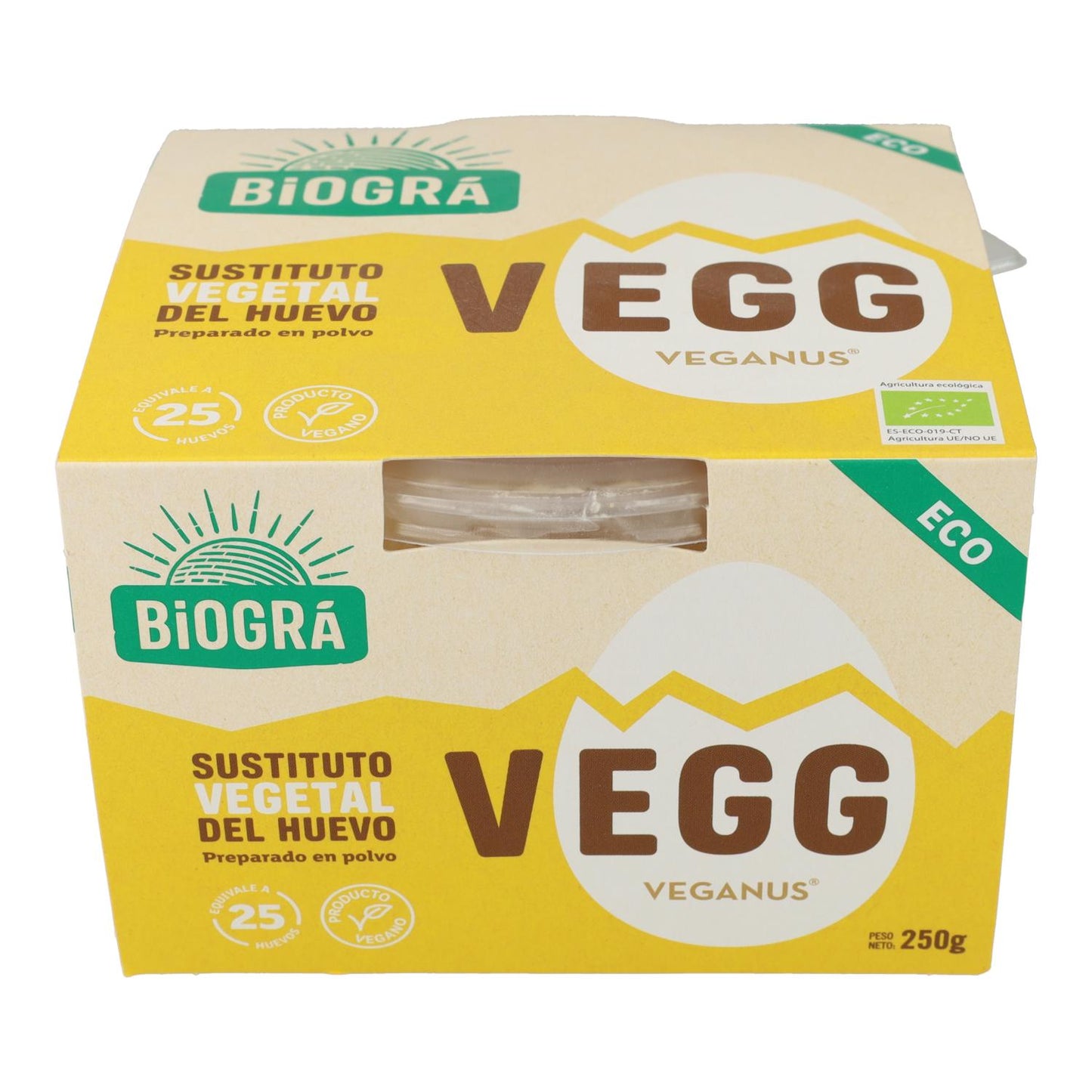 Vegg, substituto de ovo vegetal biológico, Biográ 250 gr