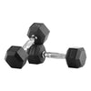 Mancuernas de goma hexagonales Bodytone (par) 2,5 kg