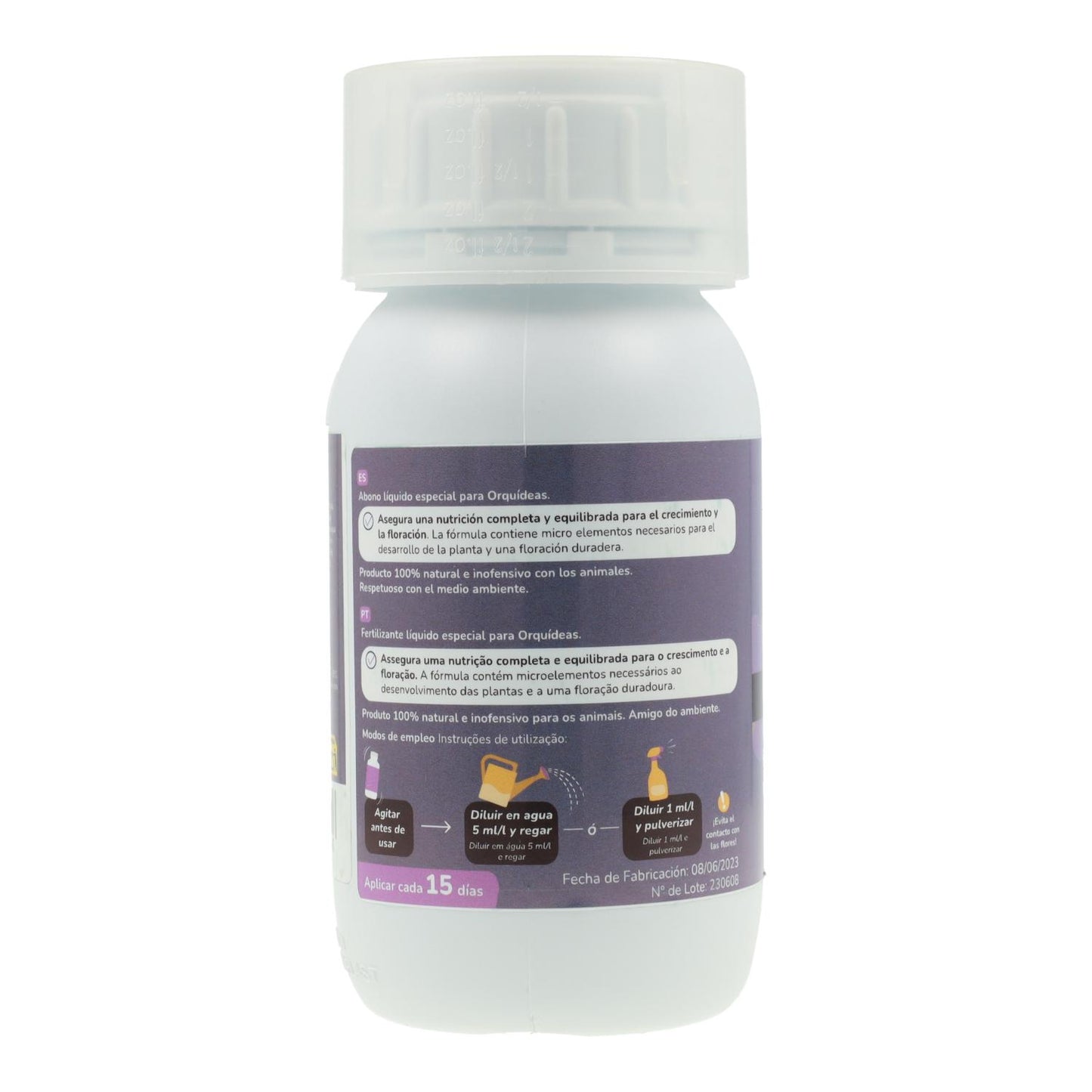 Fertilizante Líquido Planeta Huerto para Orquídeas 250 ml