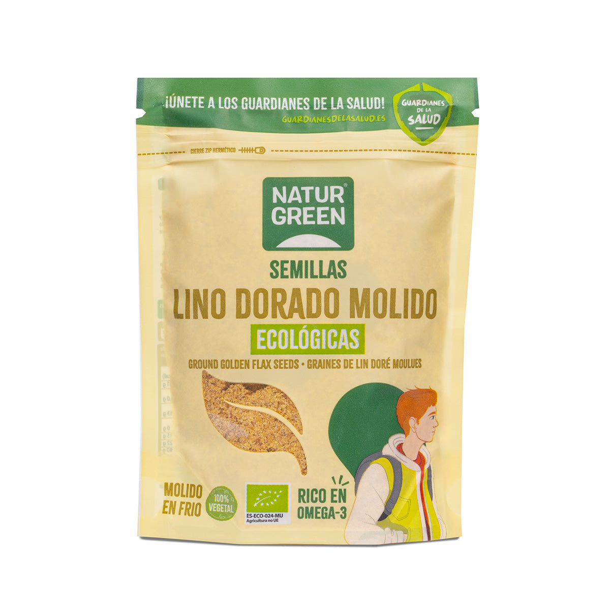 Sementes de Linhaça Dourada Moídas Biológicas NaturGreen 150 g