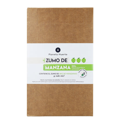 Sumo de Maçã 100% fruta espremida Eco Planeta Huerto 3 L Saco em Caixa