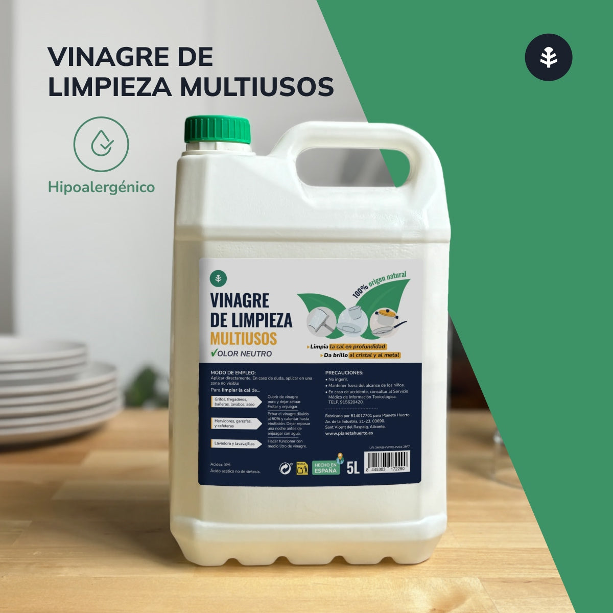 Vinagre de Limpeza Branco Planeta Huerto 5L