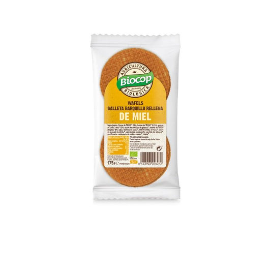Biscoitos Wafels de Mel Biológico Biocop 175 g