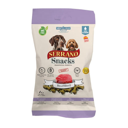Snacks de boi serrano para cães 100 g