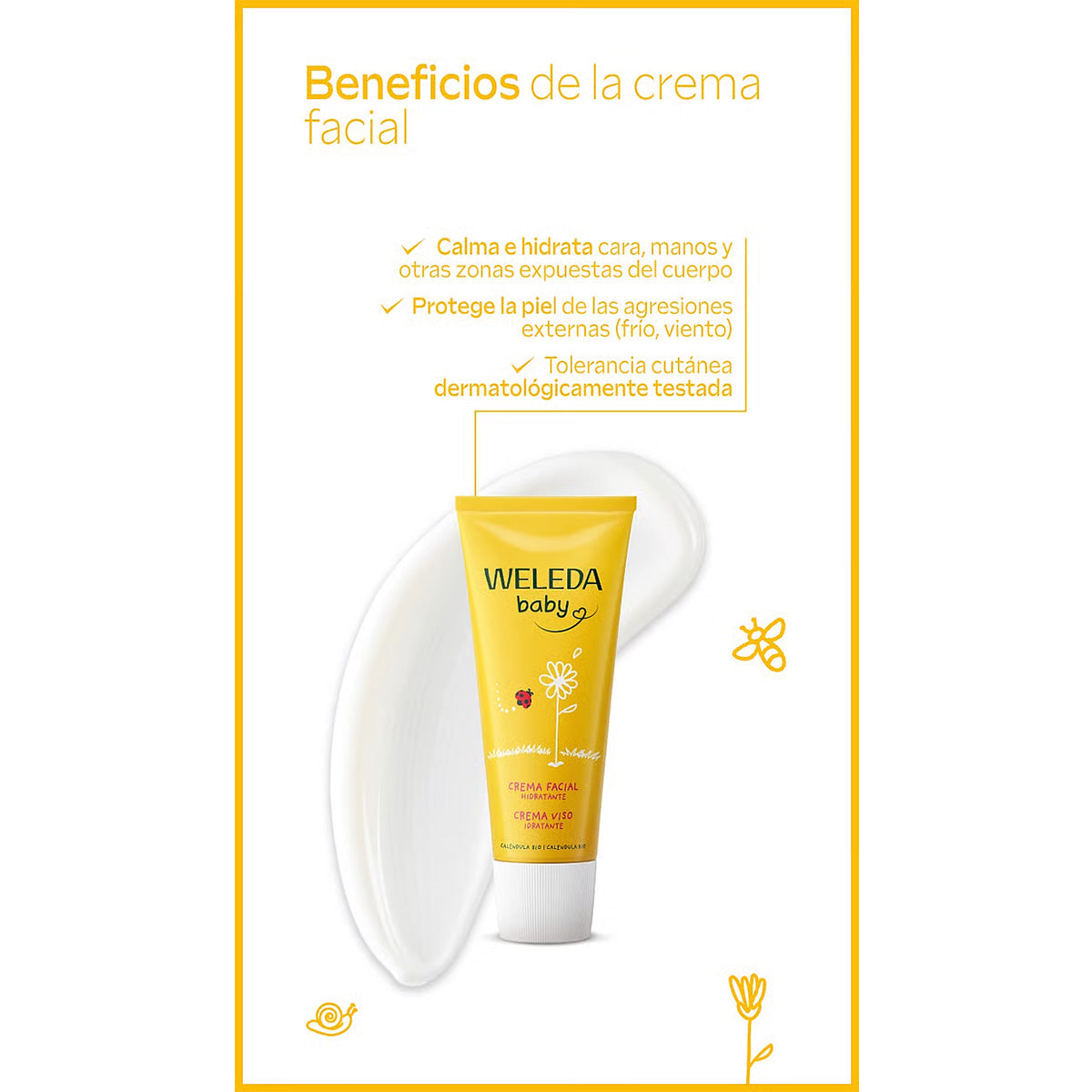 Creme facial Weleda Calendula Babies, 50ml