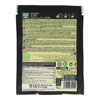 Sopa de massa com caril Naturgreen, 40g