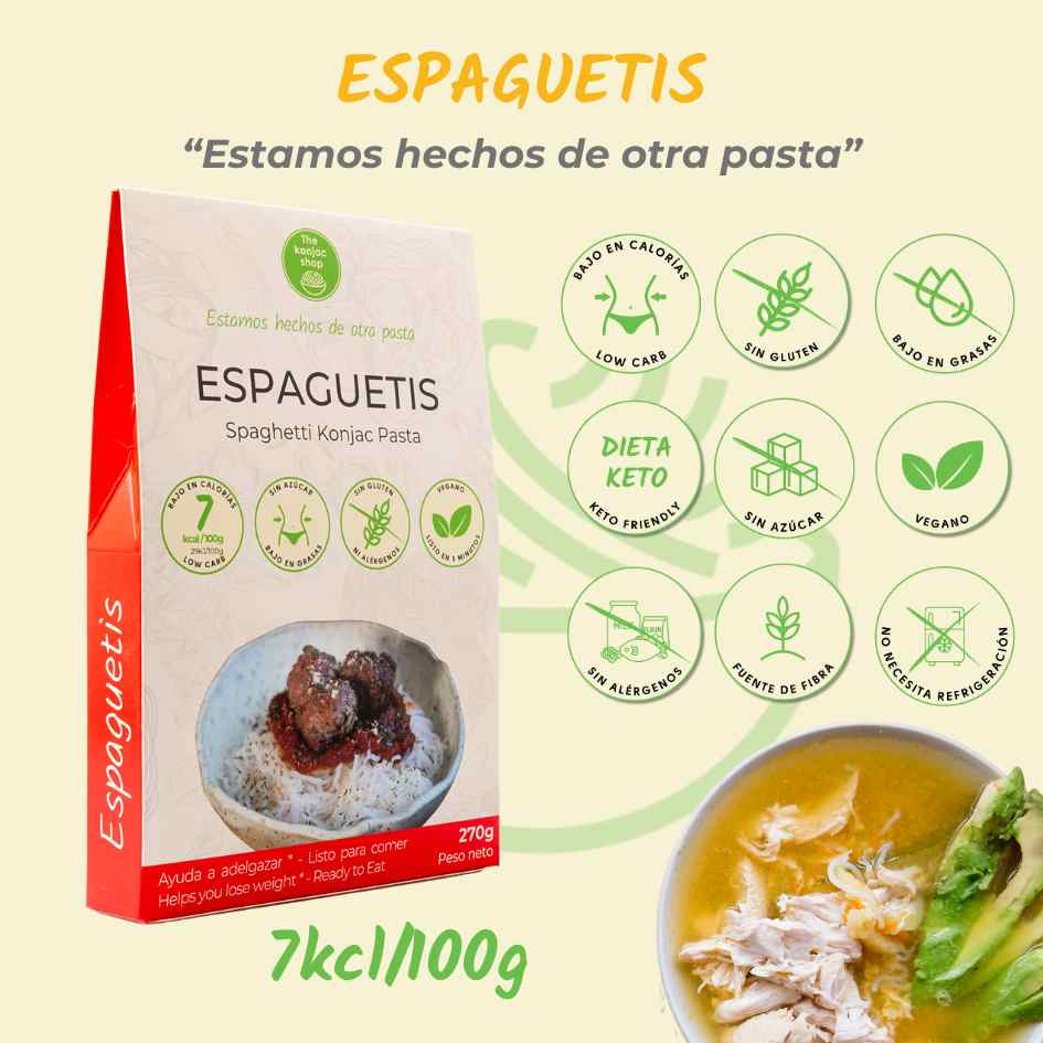 Esparguete Konjac The Konjac Shop 270g