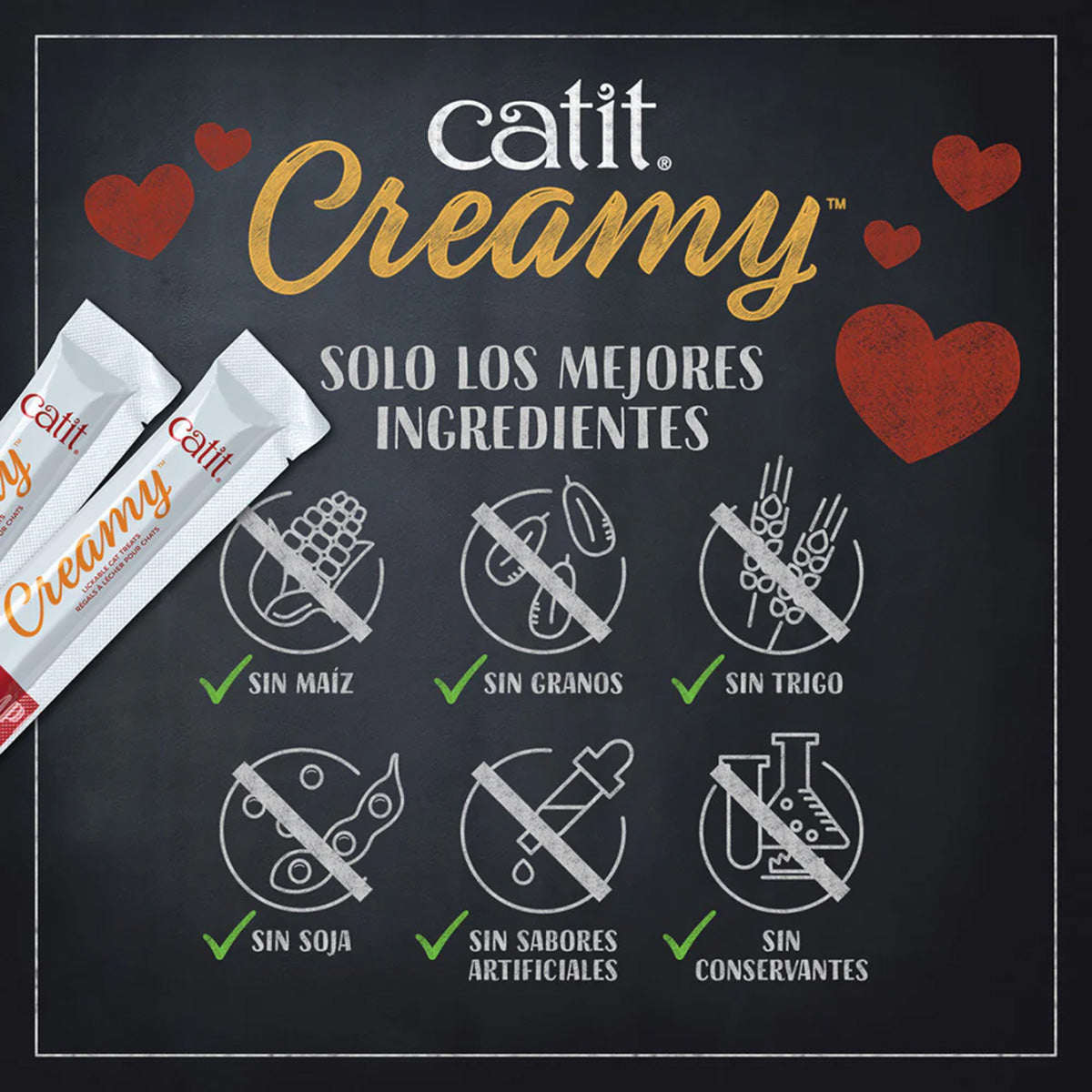 Snack líquido para gatos Creamy Multi Pack 50 x 10 g Catit