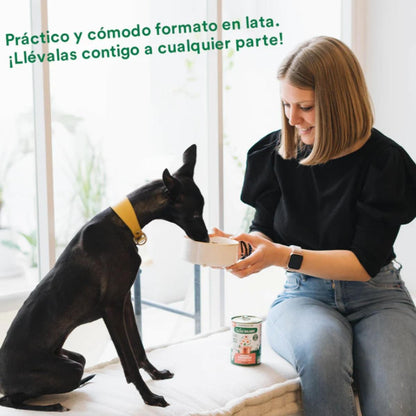 Embalagem de 6 unidades de ensopado de salmão e porco Wild Balance Fisherman's para cães 400 g