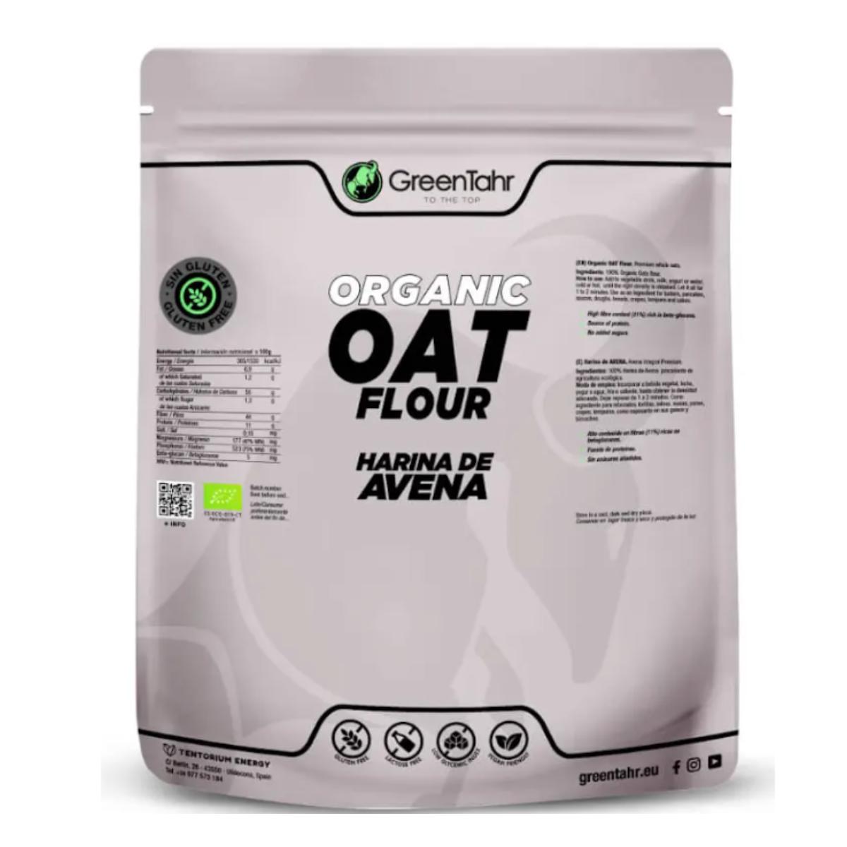 Farinha de aveia biológica sem glúten: (1Kg) Embalagem XXL