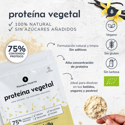 Proteína Vegetal Eco 75% Baunilha Planeta Huerto 1Kg