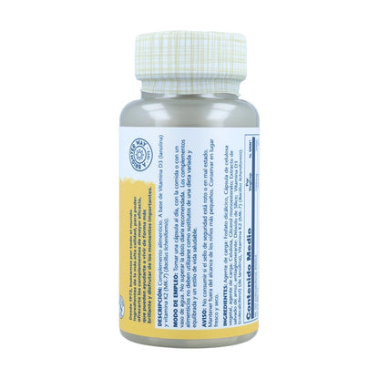 Embalagem 2X Vitamina D3 e K2 (Mk7) 120 Cápsulas Solaray