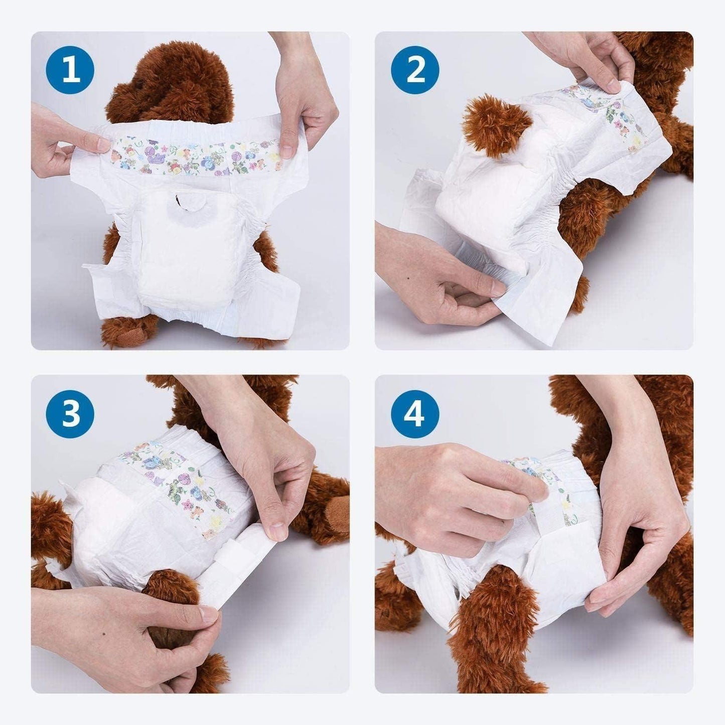 Fraldas para cães fêmeas tamanho XXL, 12 unidades. Nobreza