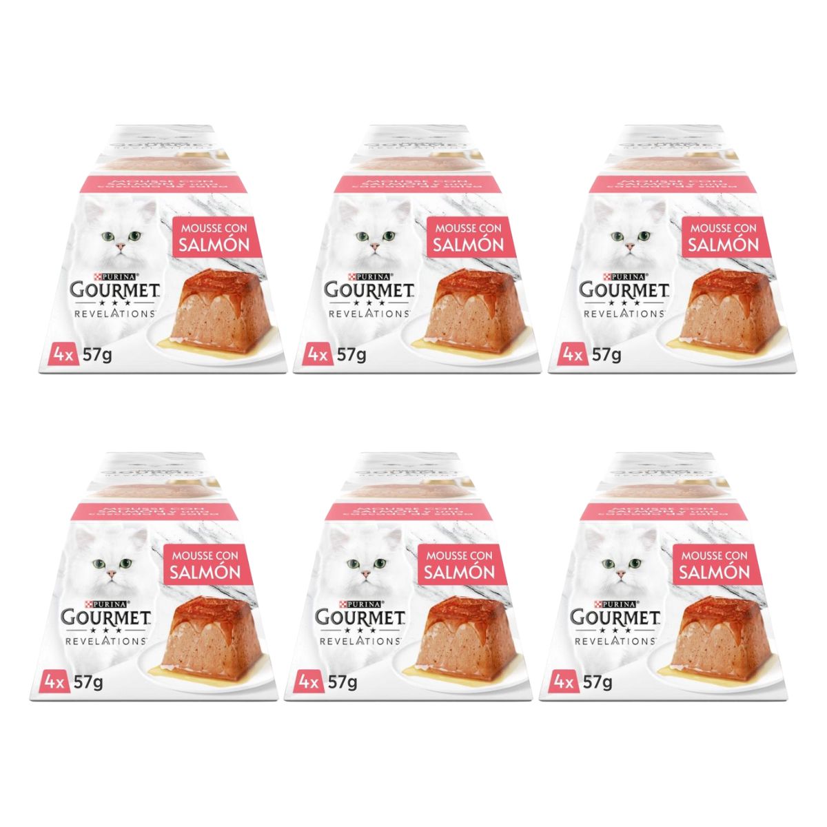 Embalagem de 6 x Mousse de Salmão GOURMET REVELATIONS (4 x 57 g)