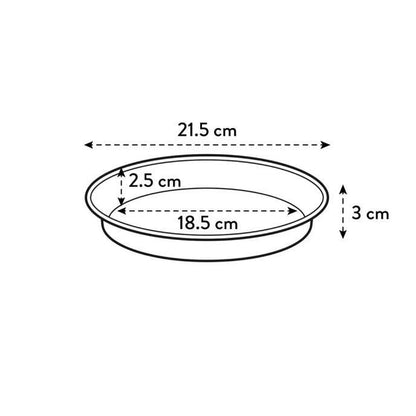 Prato de panela Green Basics Elho Terra 17 cm