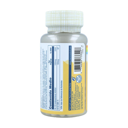 Embalagem 2X Vitamina D3 e K2 (Mk7) 120 Cápsulas Solaray