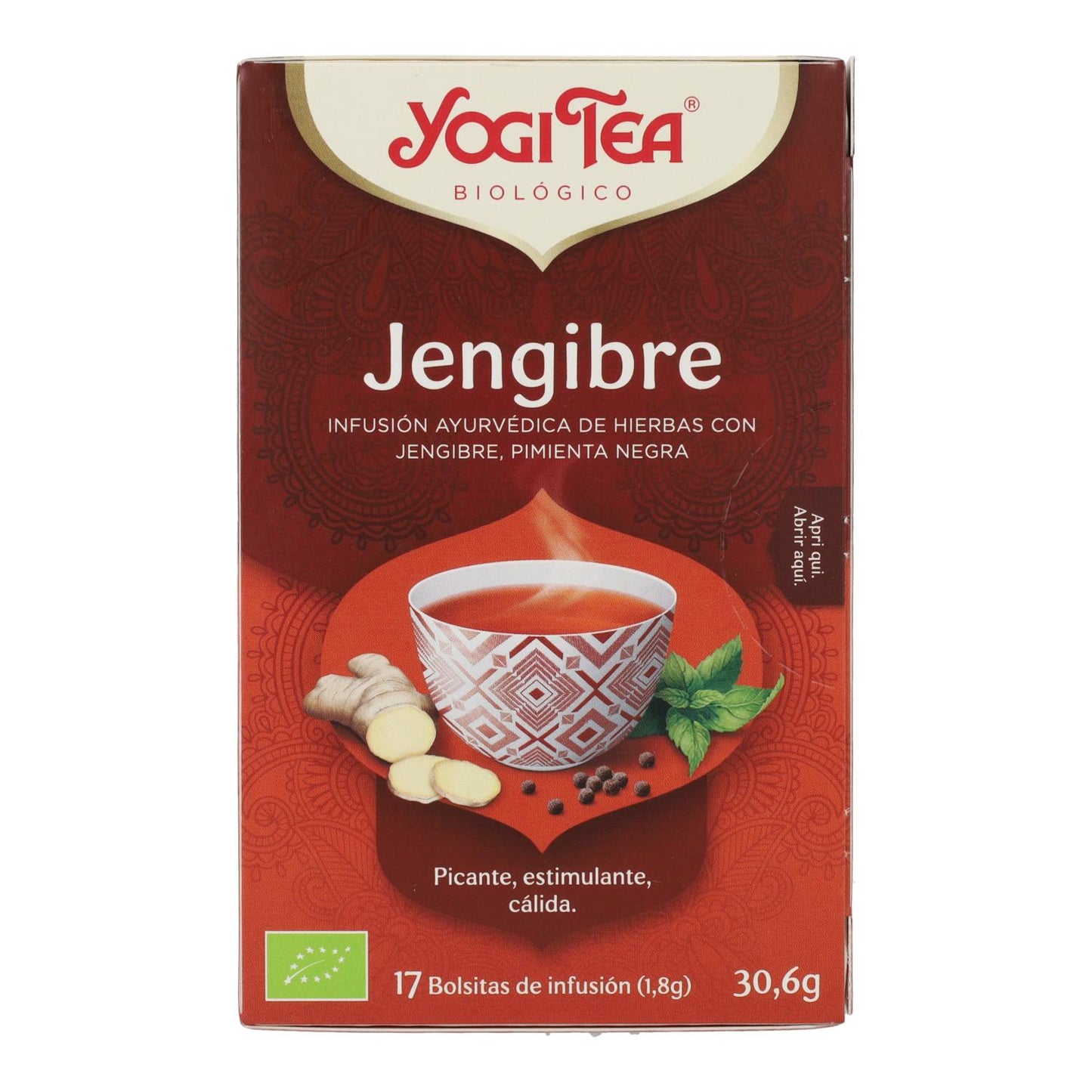 Yogi Tea Gengibre Biológico, 17 saquetas