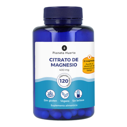 Citrato de Magnésio Planeta Huerto 120 Cápsulas