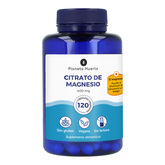 Citrato de Magnésio Planeta Huerto 120 Cápsulas