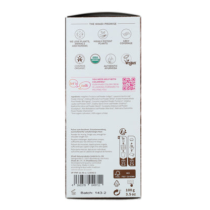 Corante natural Khadi castanho médio 100 g