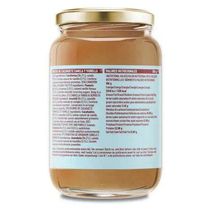 Manteiga de amendoim Natruly Canela e Baunilha 500 gr