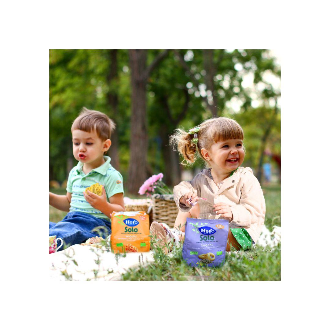 Pack de 7 Snacks de Cenoura e Milho Biológicos 40g - Hero Solo
