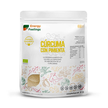 Cúrcuma com Pimenta-do-Reino em Pó Eco Energy Feelings 200 g
