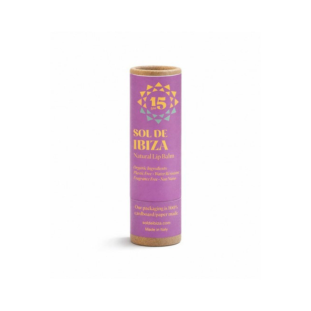 Bálsamo labial sem plástico FPS 15 Sol de Ibiza 5g