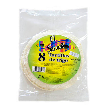 Tortilhas de Trigo 15cm (8 unidades) (Formato de Loja) El Sarape 170g