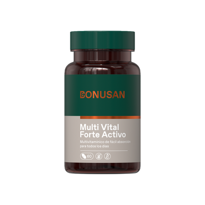 Pack 2x Multivital Forte Activo, Bonusan, 60 Comprimidos