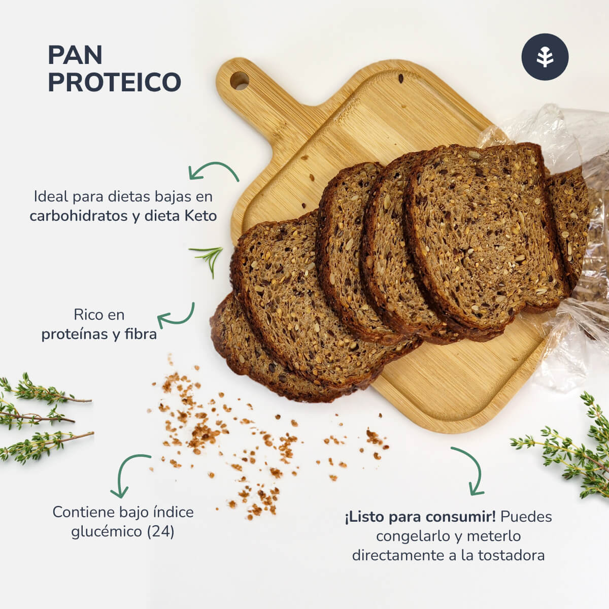 Pão Proteico Planeta Huerto 1 kg 