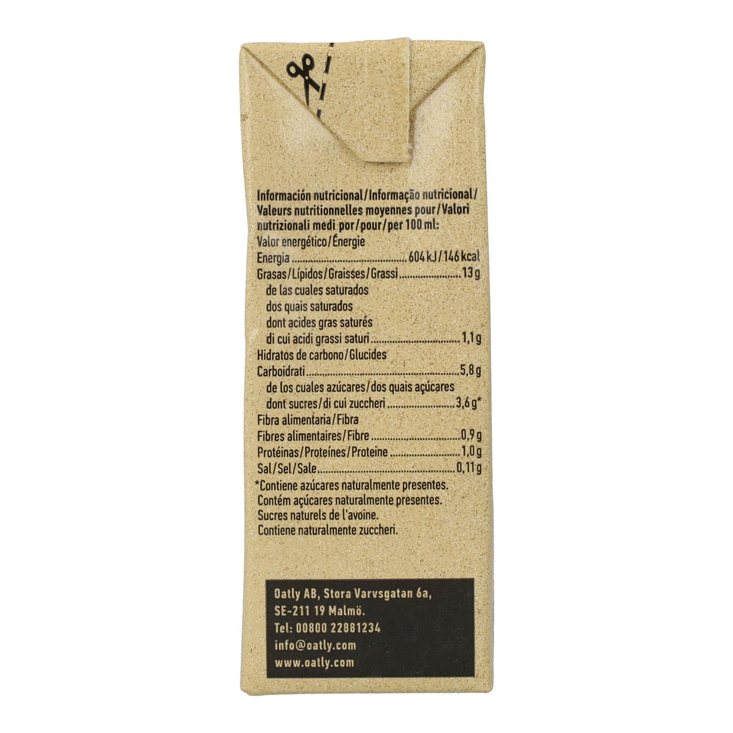 Creme de Aveia Light Cuisine Oatly Bio, 250ml