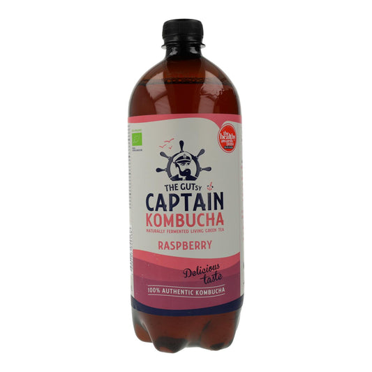 Bebida de Kombucha Orgânica de Framboesa Captain Kombucha 1 L