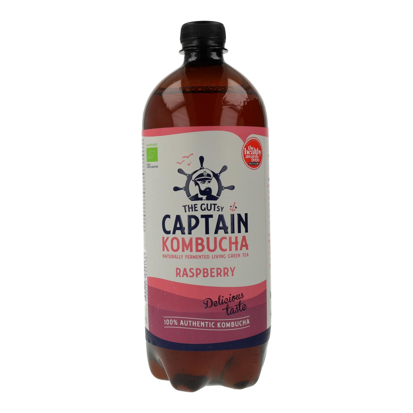 Bebida de Kombucha Orgânica de Framboesa Captain Kombucha 400 ml