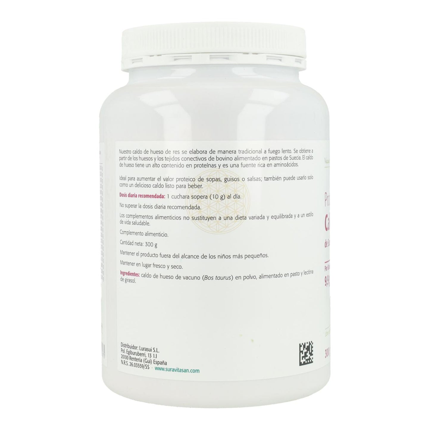 Embalagem de 5 x Proteína de Caldo de Osso 300 g Sura Vitasan