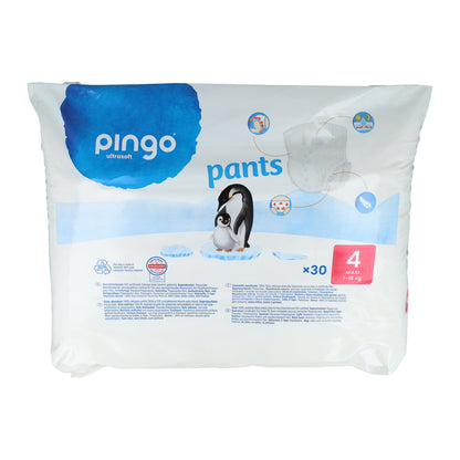 Fraldas-calças tamanho 4 (7 - 18 kg) Pingo 30 unidades