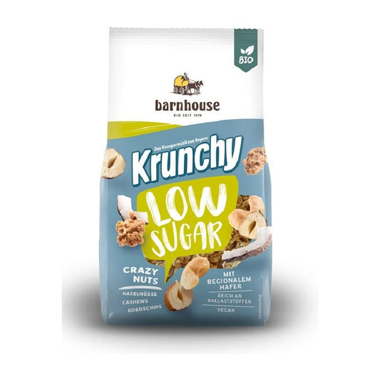 Muesli de aveia crocante Barnhouse com nozes, baixo teor de açúcar, 375 g