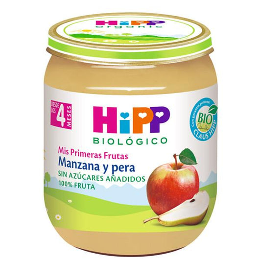 Pote HiPP Biológico Maçã e Pêra +4 Meses 125g