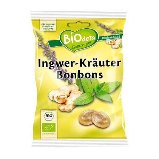 Balas de Gengibre e Ervas Biodeta 75 g