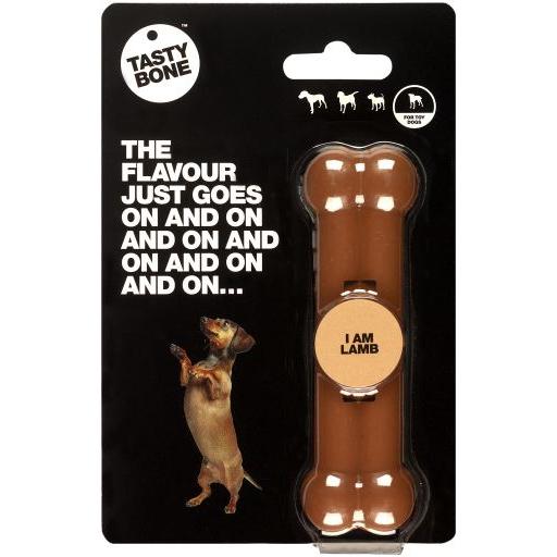 Brinquedo de mastigar para cães com sabor a cordeiro Tasty Bone