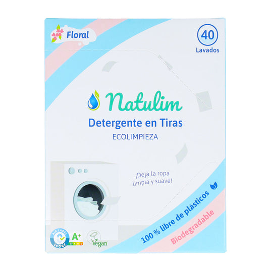 Tiras de lavagem Eco Floral, Natulim, 40 lavagens