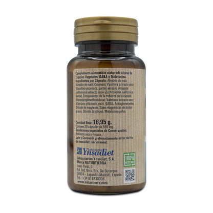 Melatonina + GABA, 30 cápsulas vegetarianas. NaturTierra