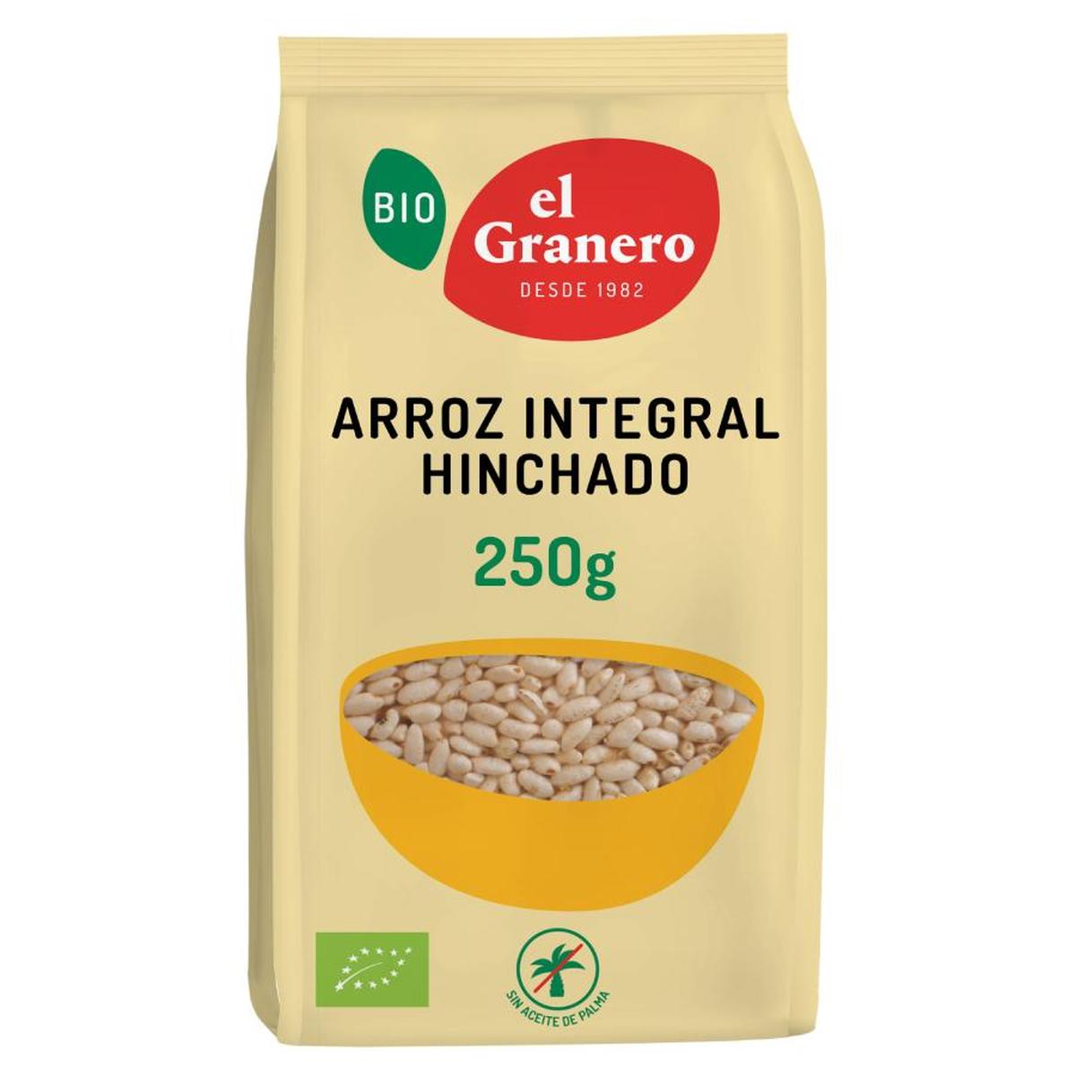 Embalagem de 2 Arroz Integral Tufado El Granero, 250 g 