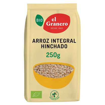 Embalagem de 2 Arroz Integral Tufado El Granero, 250 g 