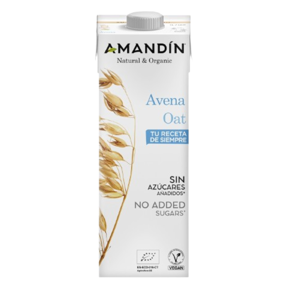Pack de 6 Bebidas de Aveia Amandin Eco 1L